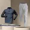 Semi-zipper Training Clothes, Long-sleeved Quick-drying Clothes, Cycling Sports, Track and Field Sports, Couple Suits, Running Fitness Clothes.