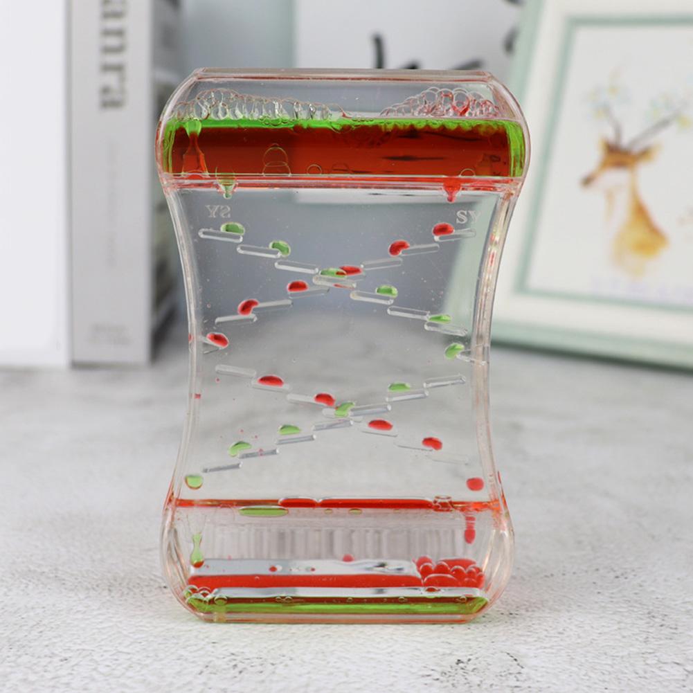 Timer a Movimento Liquido con Bolle Timer Liquido Giocattolo Sensoriale Clessidra ad Acqua per Ufficio/Casa Strumento Sensoriale Coinvolgente per Bambini