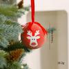 Christmas Tree Hanging 8cm Printed Christmas Ball Ornament Hanging Bauble With Ribbon Classic Christmas Themed 2027 New Year