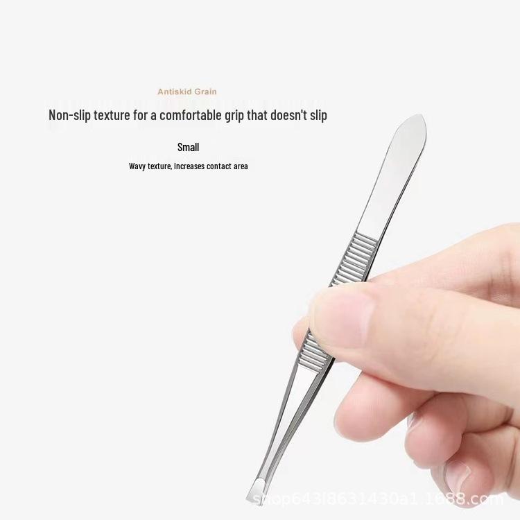 Stainless Steel Eyebrow Tweezers & Eyelash Curler Beauty Tools Set