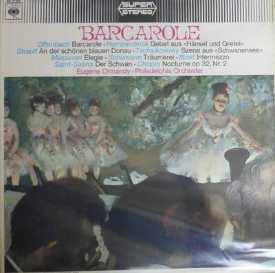 LP Record EUGENE ORMANDY PHILADELPHIA ORCHES  Barcarole SS71030 CBS Germany Classical Used