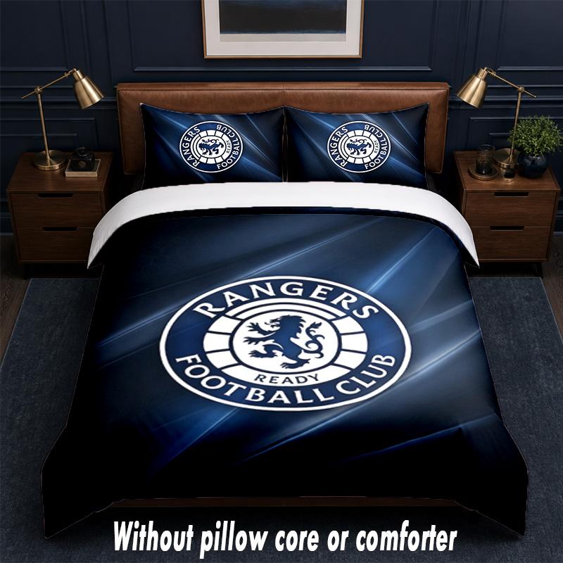Set Biancheria da Letto Design Rangers FC 1 Copripiumino + 2 Federe Morbido Traspirante Biancheria da Letto per la Casa