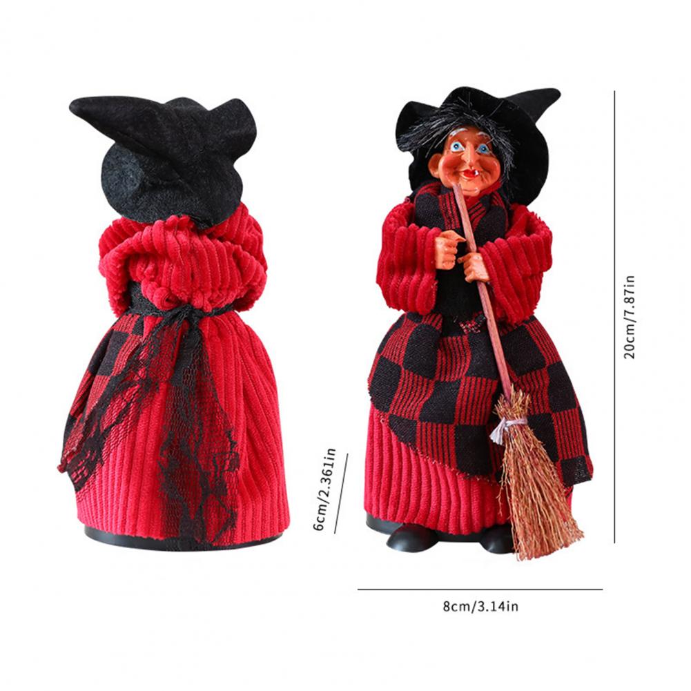 Witch Statue for Halloween Decor Small Hanging Witch Figurine Spooky Halloween Witch Ornaments Statue Set for Haunted