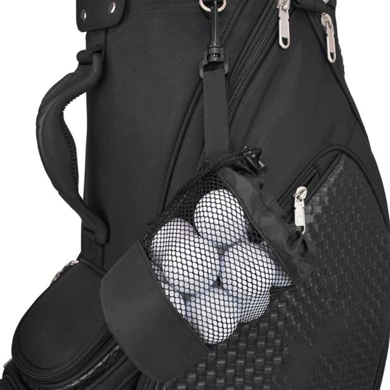 Portable Golf Meshy Net Bag Drawstrings Pouches Bag Organizer Golf Fitting Bag