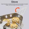 3-Cores Camping Stove 6800W High Power Gases Burner Windproof Backpacking Stove with Adjustable Valve for Outdoor Cooking Camping Picnic Hiking