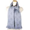 LOUIS VUITTON Escalp Logo Mania Shine Scarf M71166 light blue wool Women Used