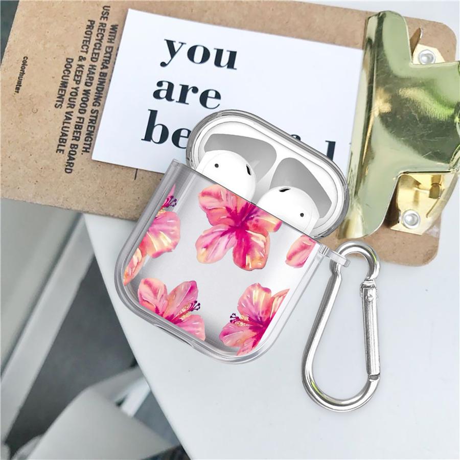 Beauty Floral Pattern Clear Earphone Cases Cover Case For Airpods Pro Pro3 3 1 4 2 Pro2