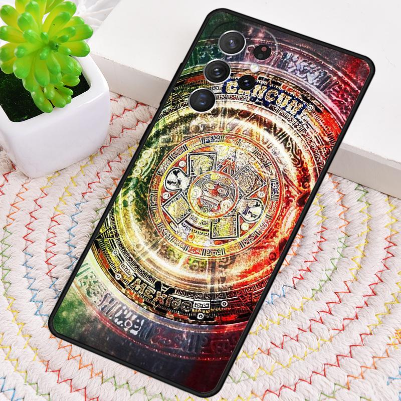Aztec Calendar Mayan Native Phone Case for Samsung Galaxy note 10 pro S26 Ultra S23 S24 FE S25 S21 S22 PLUS shockproof Cove