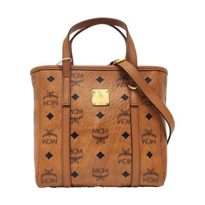 [Pre-Owned] Toni Classic Monogram Print Tote Crossbody Shopping Bag - Very Good #1PDP82I
