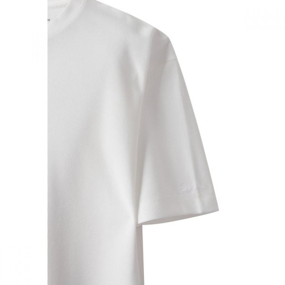 Ss OuTleT Waffle ShorT Sleeve Semi Loose T shirT shTam25511whx