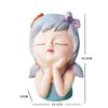 Resin Fairy Flowerpot Girl Statue Succulent Planter Pot Face Planters Pots  Office
