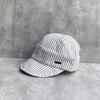 Internet Celebrity Literary Retro Striped Newsboy Hat Female Spring And Summer Breathable Thin Face Small Can Be Turned Along Duck Tongue Equestrian