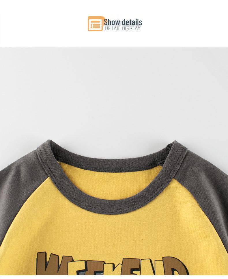 27kids Boys' Spring 2025 Long-Sleeve Base Layer T-Shirt