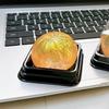 Clear Steamed Bun Toy with Glitter Stress Relief Slow Rising Simulated Bun Sensory Toy Relaxation Soft Stress Ball Bun Squeeze Fidget Toy