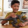 Mattel Jurassic World Hikaru Scorpios Rex Figur, Dinosaurier-Spielzeug, Gesamtgröße 32 cm, Ab 4 Jahren, Schwarz, JCG25 (JURASSISCHE WELT) Schaden! Kinderlänge ca.
