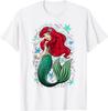 T-shirt Casual Moda Calda Disney La Sirenetta La Canzone di Ariel Note Musicali S-4XL Quattro Stagioni