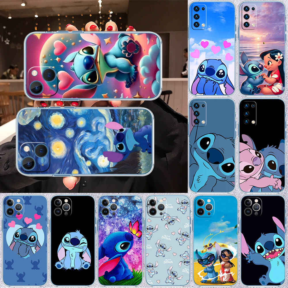 Cute Lilo Stitch Phone Case for Motorola Edge 20 30 S30 40 50 Fusion Lite Plus Pro Neo Ultra One Hyper Power Action Zoom Macro Vision