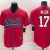 Bill Team 17 ALLEN 14 DIGGS Embroidered Cardigan Jersey Football Baseball Co-branded Sportswear
