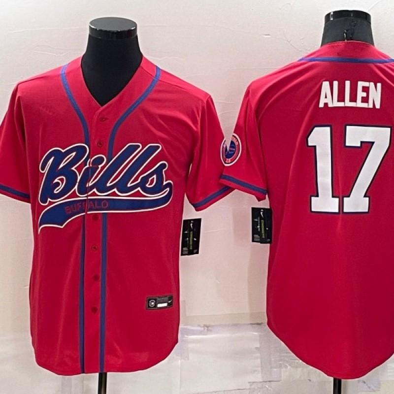 Bill Team 17 ALLEN 14 DIGGS Embroidered Cardigan Jersey Football Baseball Co-branded Sportswear