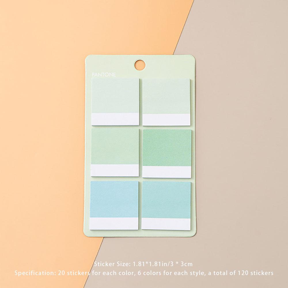 120 Stickers Color Card Type Convenience Stickers, Color Index Stickers, Classification Labels, Bookmark Markers Stickers