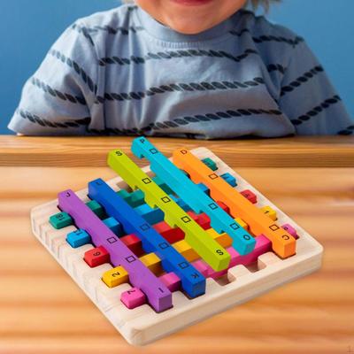 Stacking Travel Game Wooden Rainbow Puzzle Creativity Educational Interactive Matching Teaser for