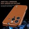 Pre iPhone 16 15 14 13 12 11 Pro Max Luxusné Kožené Vzor Uhlíkových Vlákien Puzdrá na Telefón Pre iPhone 16 Pro Ochranný Zadný Kryt
