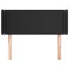VidaXL Tête de lit avec oreilles Noir 93x16x78-88 cm Similicuir3118706