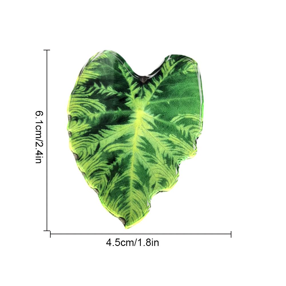 Creative Acrylic Tropical Plant Magnetic Fridge Sticker - Simulation Leaf Design