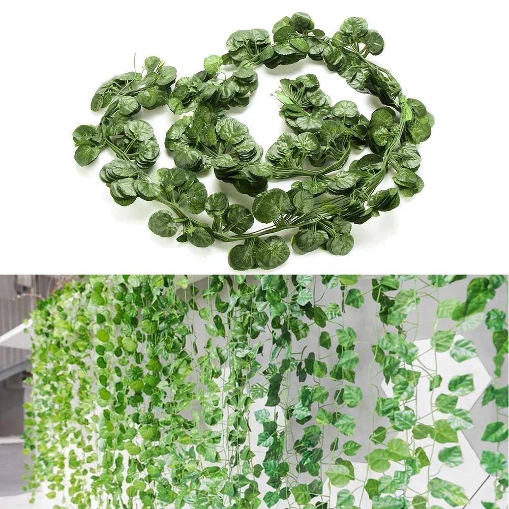 Home Decor Party Decor Green Green Plant Rattan Fake Vines Decoration Vibrant Green Hues Low-maintenance Decor