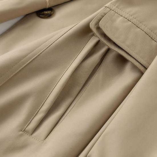 Women's Long Slim Coat Elegant Stylish Single-Breasted Jacket Solid Color Coat