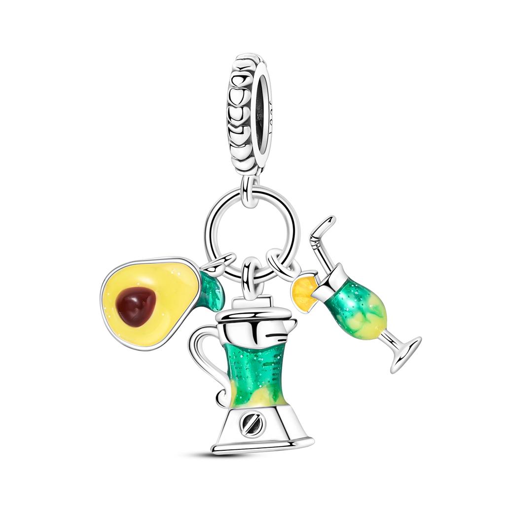 New In Luminous Charms Bead Copper Lover Flowers Dangle Pendants Fit Original Mula Bracelet Diy Jewelry For Women