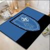 Blue Black Shield Star Trident Emblem Area Rug, Non Slip Soft Floor Mat Living Room Bedroom Home Decor Carpet