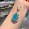 Jewelry Simulation Color Treasure Big Water Drop Pendant Necklace Earrings Jewelry Ladies Gift