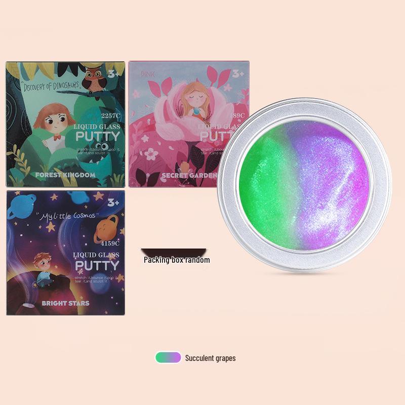 

Алюминиевая коробка Хамелеон Жидкая стеклянная замазка: Многоцветный неньютоновский жидкий пластилин для рисования