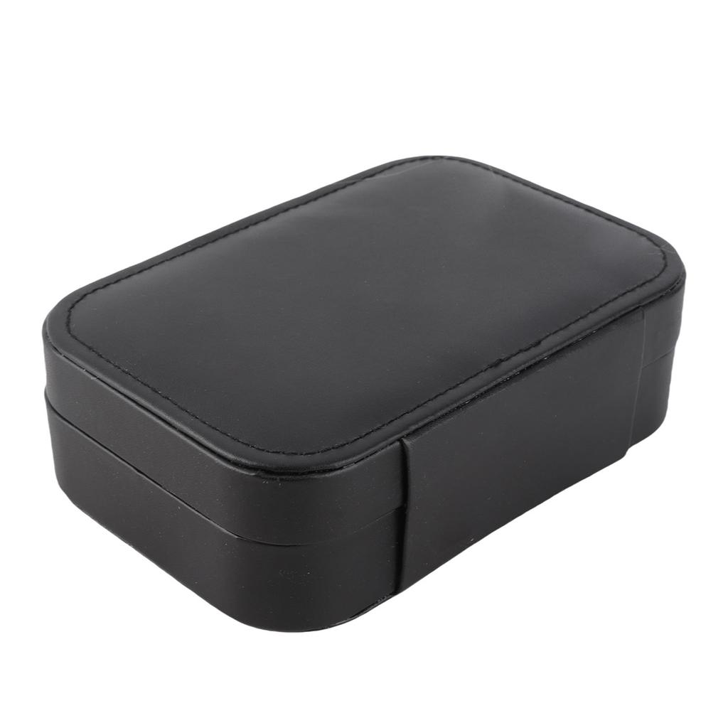 Earring Jewelry Box Waterproof PU Leather Large Capacity Simple Compact Earrings Jewelry Desktop