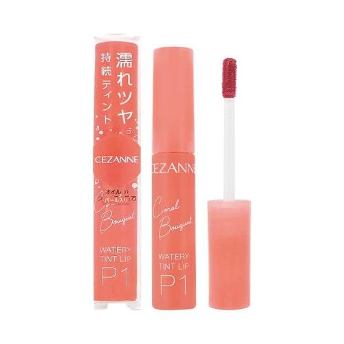 

Cezanne watery tint lip p1 coral bouquet 4.0g tint formula pearl type