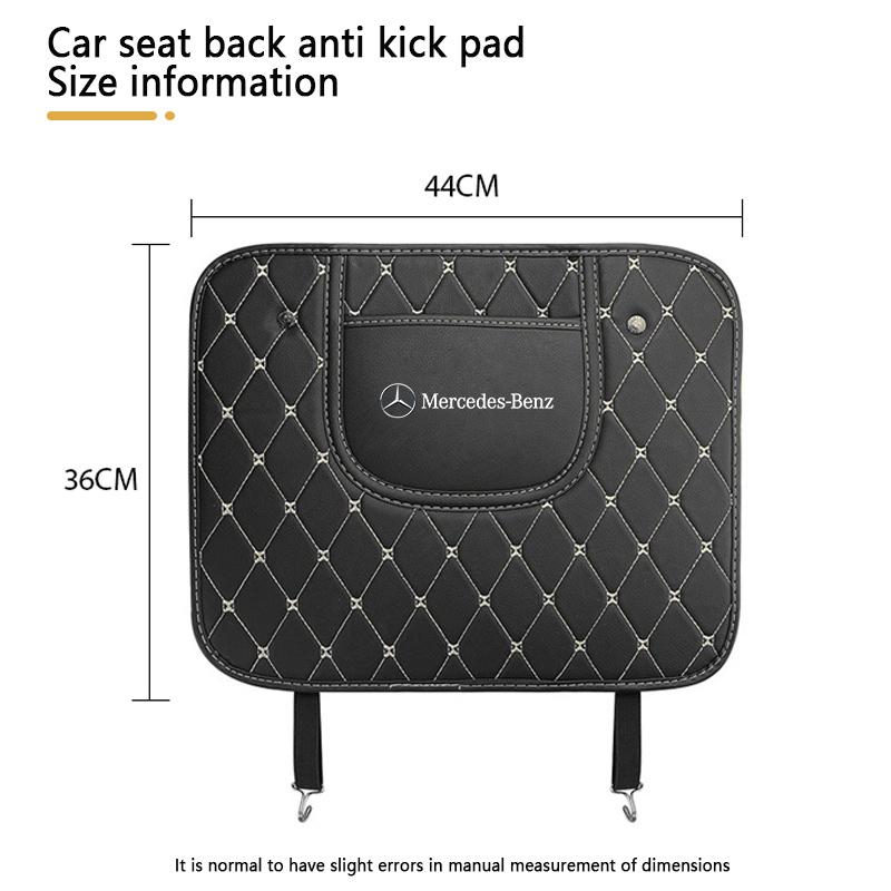 VFO1   Car Seat Back Anti Kick Mats Seatback Pad Protectors Cover Leather Interior For Mercedes Benz AMG A/B/C/E/S Class W203 W211 W212