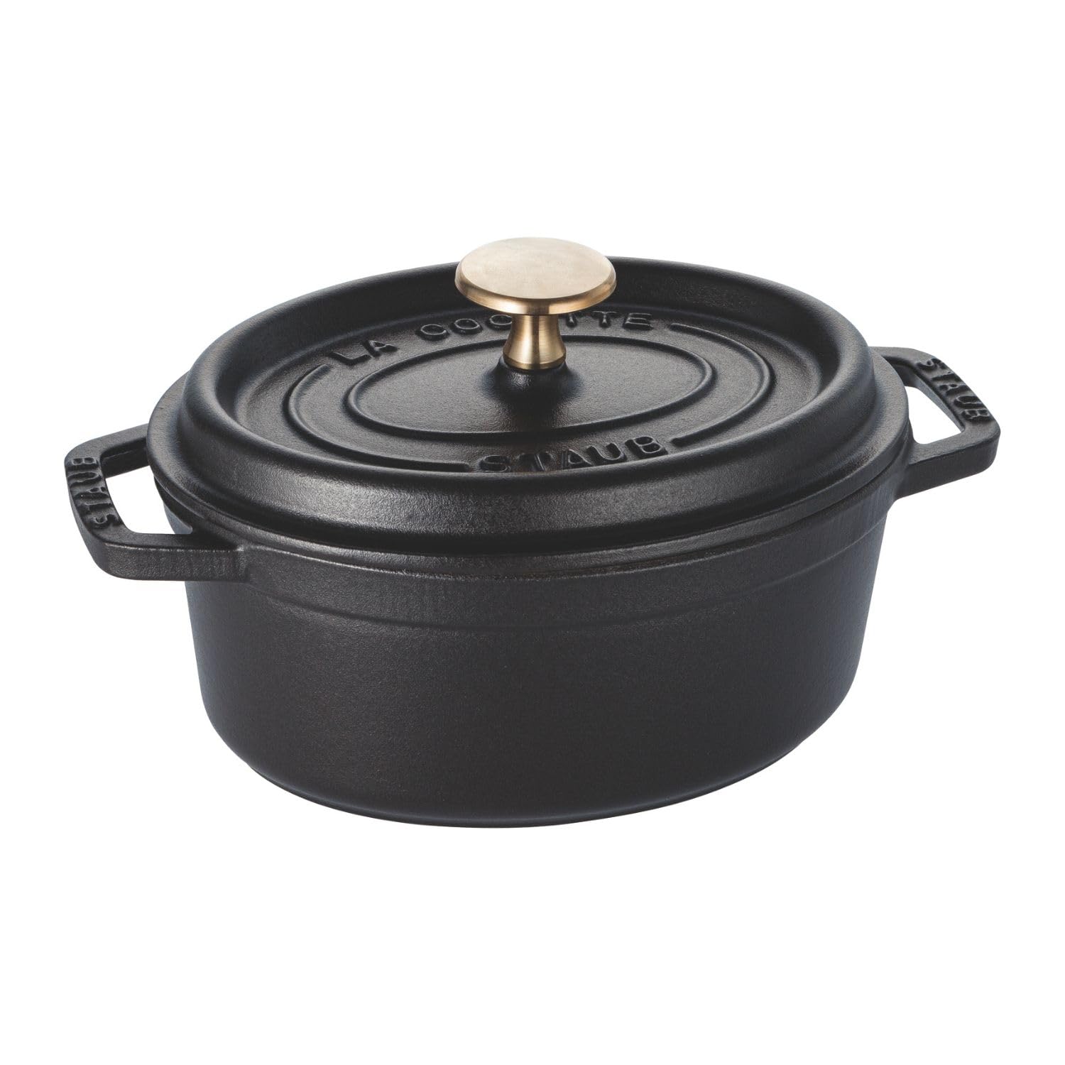 

Staub Pico Cocotte Oval, Black, 17cm, Small, Hand-Held Enamel Pot, Induction Compatible [Official Japanese Product] La Cocotte Oval 40509-482