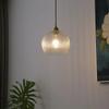 Retro Vidro Pendente Luz Cobre Suspensão Lustre para Sala de Jantar Cozinha Quarto Decoração de Casa Luminárias Penduradas Lustre
