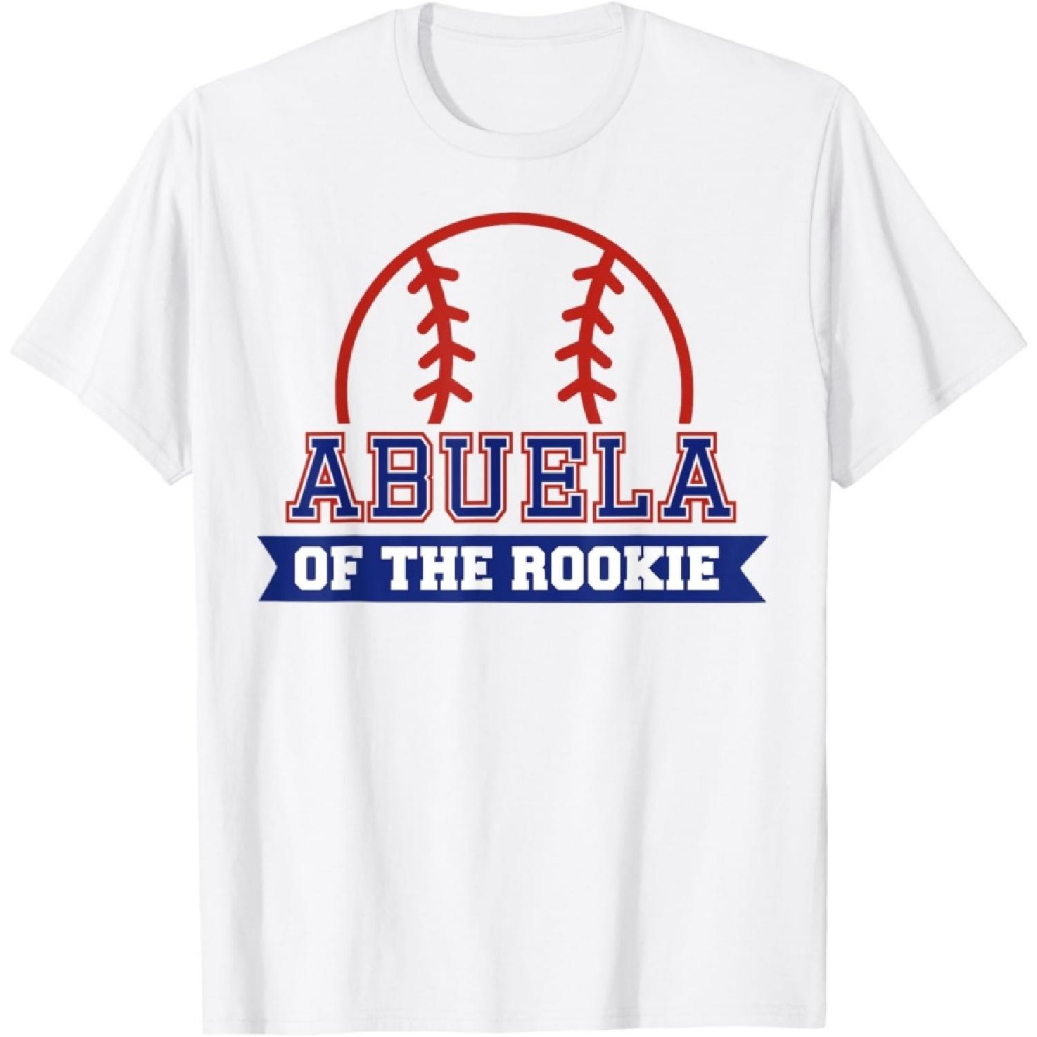 Abuela of Rookie 1st Birthday Baseball Theme Matching Party T-Shirt XXXXXL белый