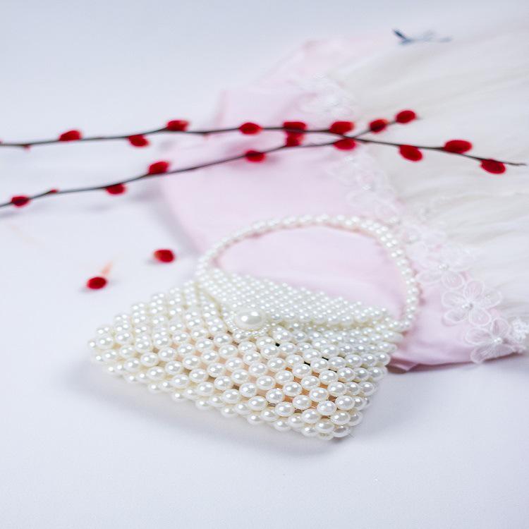 Spring/Summer 2022: Chinese Style Mini Pearl Dumpling Bag - Handmade Beaded Women's Handbag