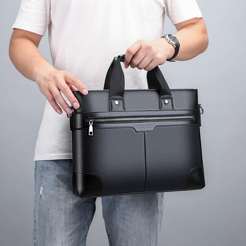 2023 Men's Business Briefcase: European & American Style Shoulder Messenger Bag