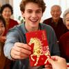 Red Envelopes For Money 2026 Happy New Year Chinese 6-Piece Horse Year Red Packet Money Envelopes For Cash Card Jewelry Keepsake