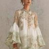 Women's Printed Ruffle Mini Dress Short Sleeve Loose Vacation Summer Casual Dress