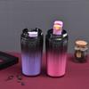 New Stylish Gradient Steel Thermos Cup American Outdoor Will Carry Rope Handy Cup Coffee Cup Durable Durable Useful