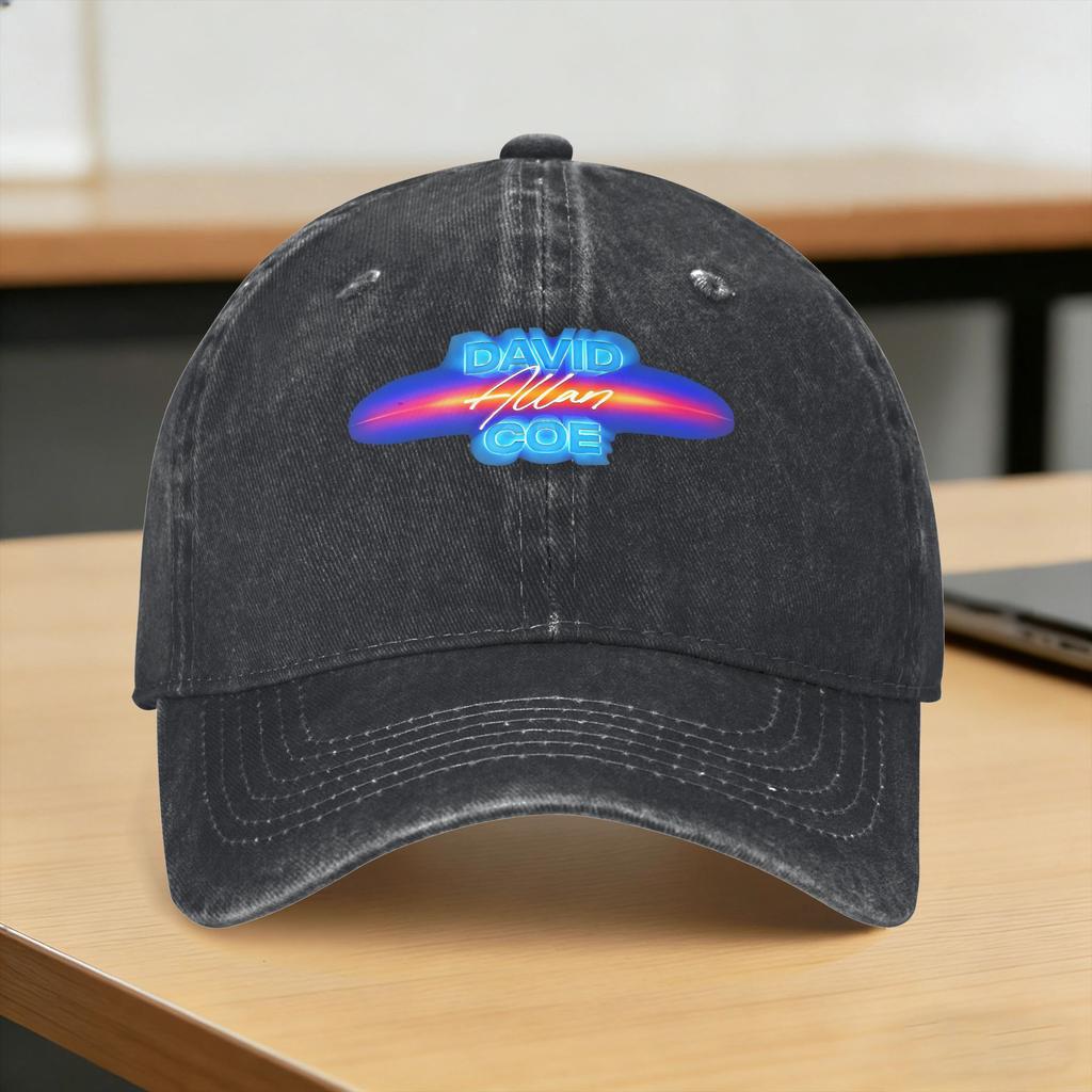 Washed Baseball Cap David Allan Coe Summer Trucker Hat For Couple Women Streetwear Hunting Camping Sun Baseball Caps