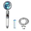 VILOYI Shower Head Water Saving High Pressure Handheld Turbo Propeller Showerhead Adjustable Water Flow Bathroom Filter Nozzle