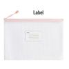 Thickened A4 Waterproof Document Bag with Zipper - Transparent Grid for Office, Test, Archives & Storage