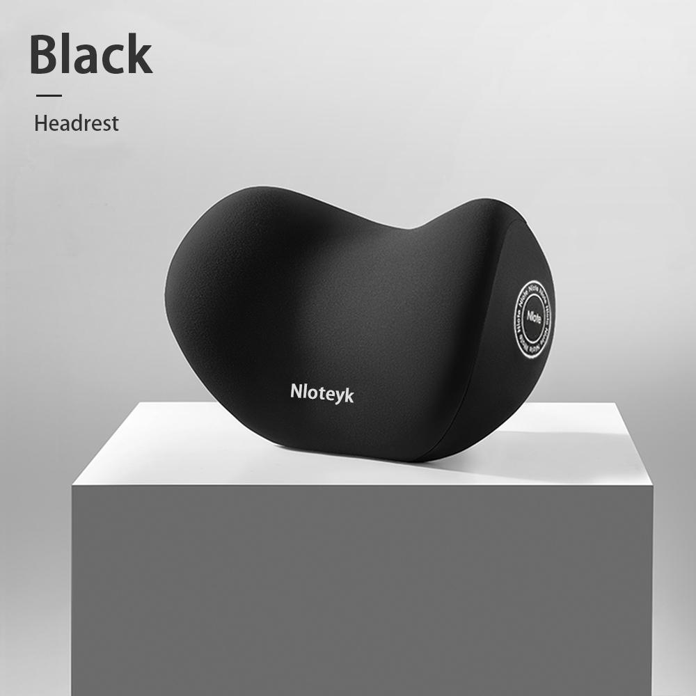 Car Headrest Pillow Lumbar Support Memory Foam Neck Pillow Waist Support Removable Washable Backrest Universal Vehicle Cushion