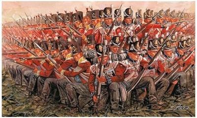 PLATZ Italeri Napoleonic Wars British Soldier 1815 Plastic Model IT6095 1/72 (Human)